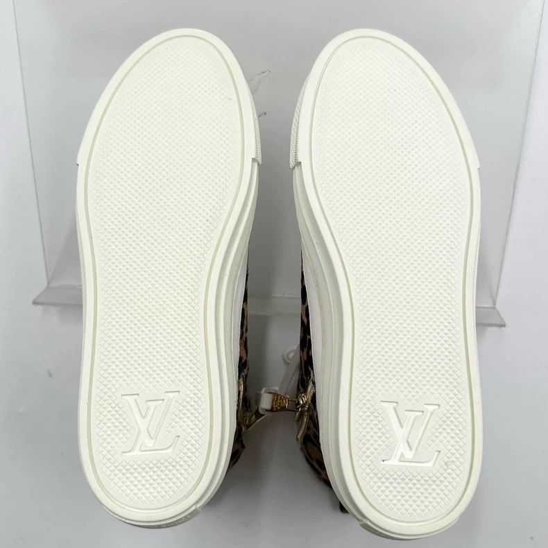 Louis Vuitton Louis Vuitton Leopard Print High-Top Sneakers - dmc Size US 5 / EU 37 - 6 Thumbnail