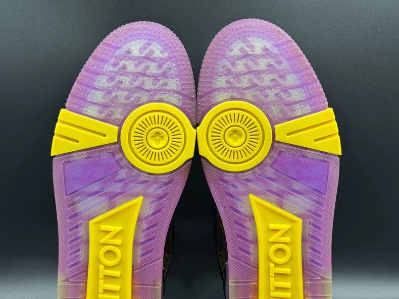 Louis Vuitton Louis Vuitton Trainer Purple Gold Sneakers - dmc Size US 8.5 / EU 41-42 - 7 Thumbnail