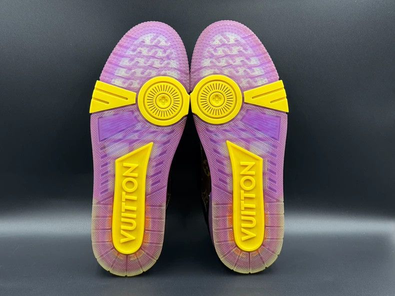 Louis Vuitton Louis Vuitton Trainer Purple Gold Sneakers - dmc Size US 8.5 / EU 41-42 - 6 Thumbnail