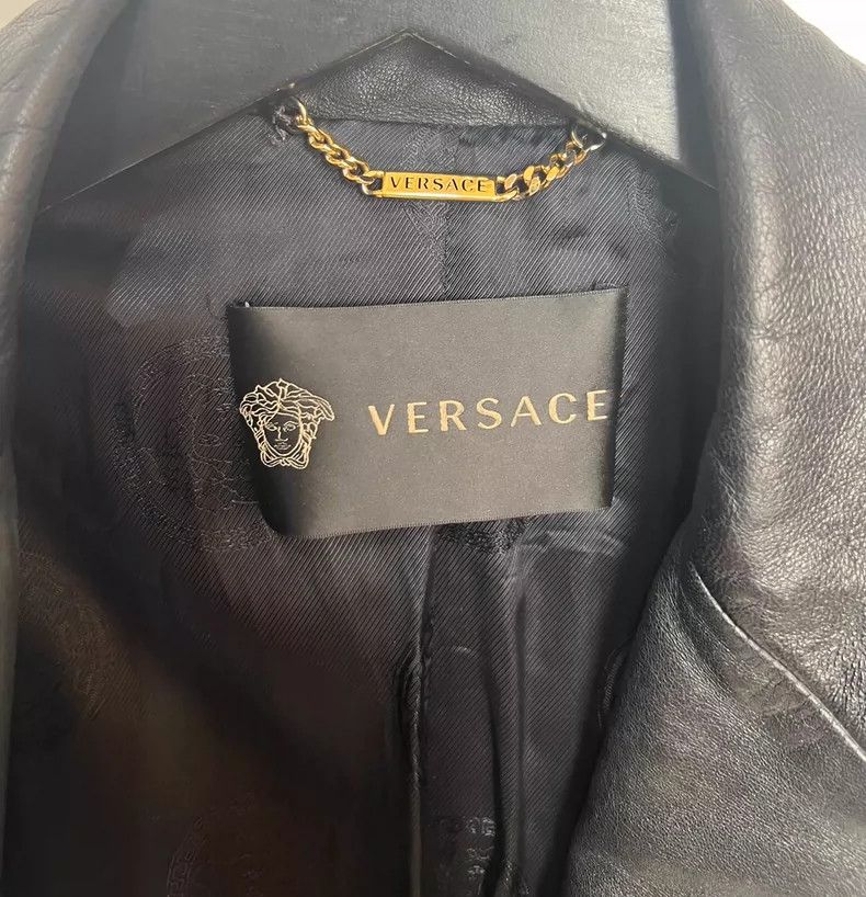 Versace Versace Baroque Embossed Leather Jacket - dmc Size US L / EU 52-54 / 3 - 6 Thumbnail