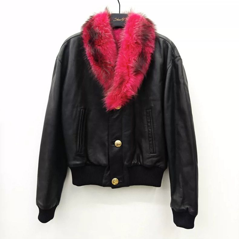 Versace Versace Runway Fur Collar Leather Jacket - dmc Size US M / EU 48-50 / 2 - 2 Thumbnail