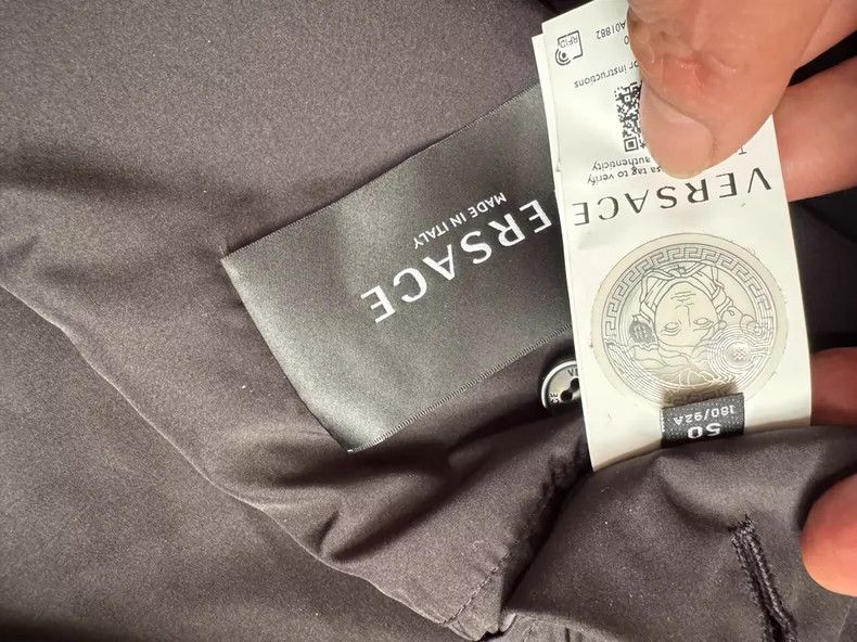 Versace Versace Leather Sleeve Hooded Bomber Jacket - dmc Size US L / EU 52-54 / 3 - 7 Thumbnail