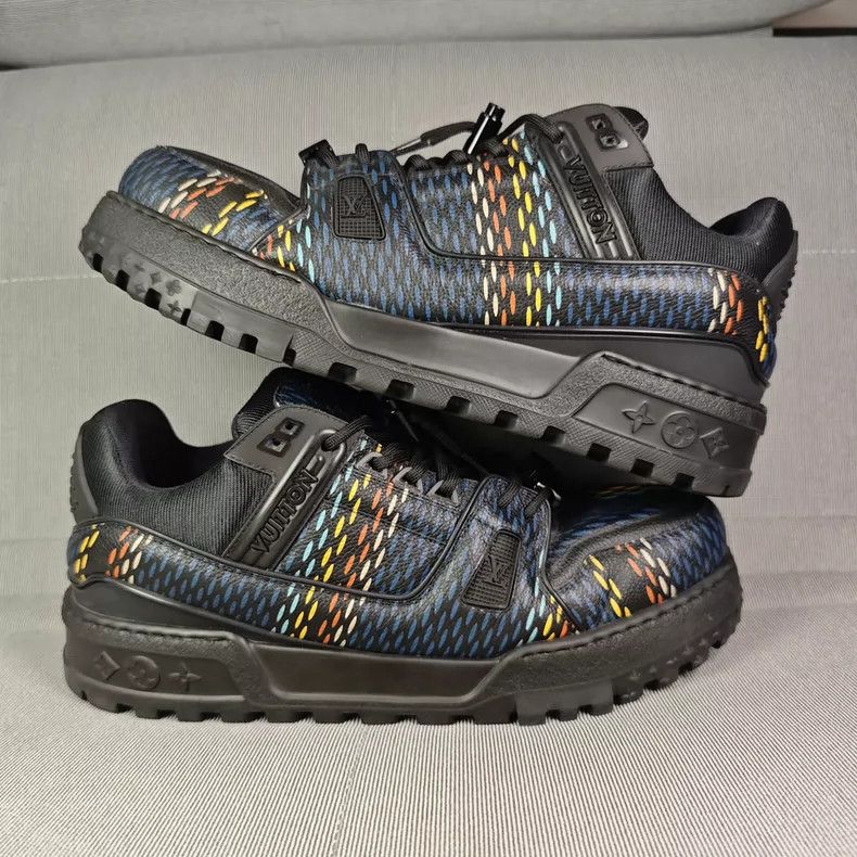 Louis Vuitton Louis Vuitton Trainer Low-Top Sneakers - dmc Size US 10.5 / EU 43-44 - 3 Thumbnail