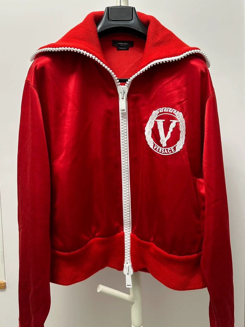 Versace VERSACE Red High-Neck Short Jacket - dmc Size US XL / EU 56 / 4 - 3 Thumbnail