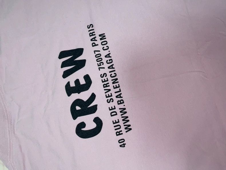Balenciaga Balenciaga Pink Crew Short Sleeve Tee - dmc Size US M / EU 48-50 / 2 - 3 Thumbnail
