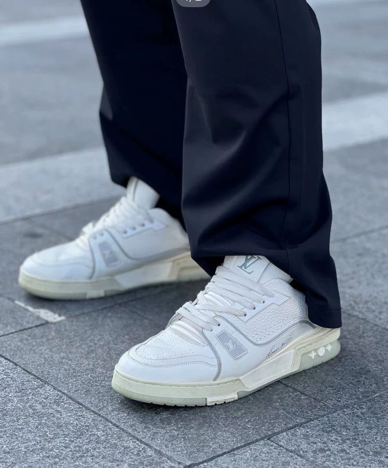 Louis Vuitton Louis Vuitton Trainer White Sneakers - dmc Size US 7.5 / EU 40-41 - 8 Thumbnail