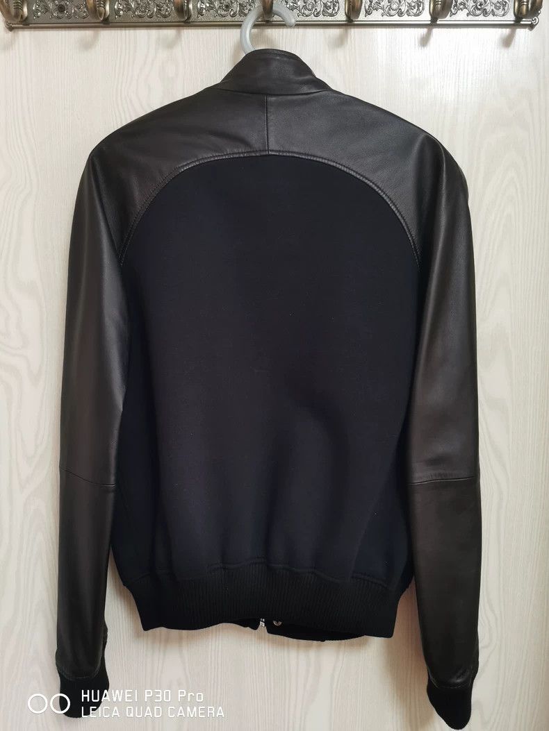 Versace Versace Navy Blue Patchwork Leather Jacket Coat - dmc Size US L / EU 52-54 / 3 - 2 Thumbnail