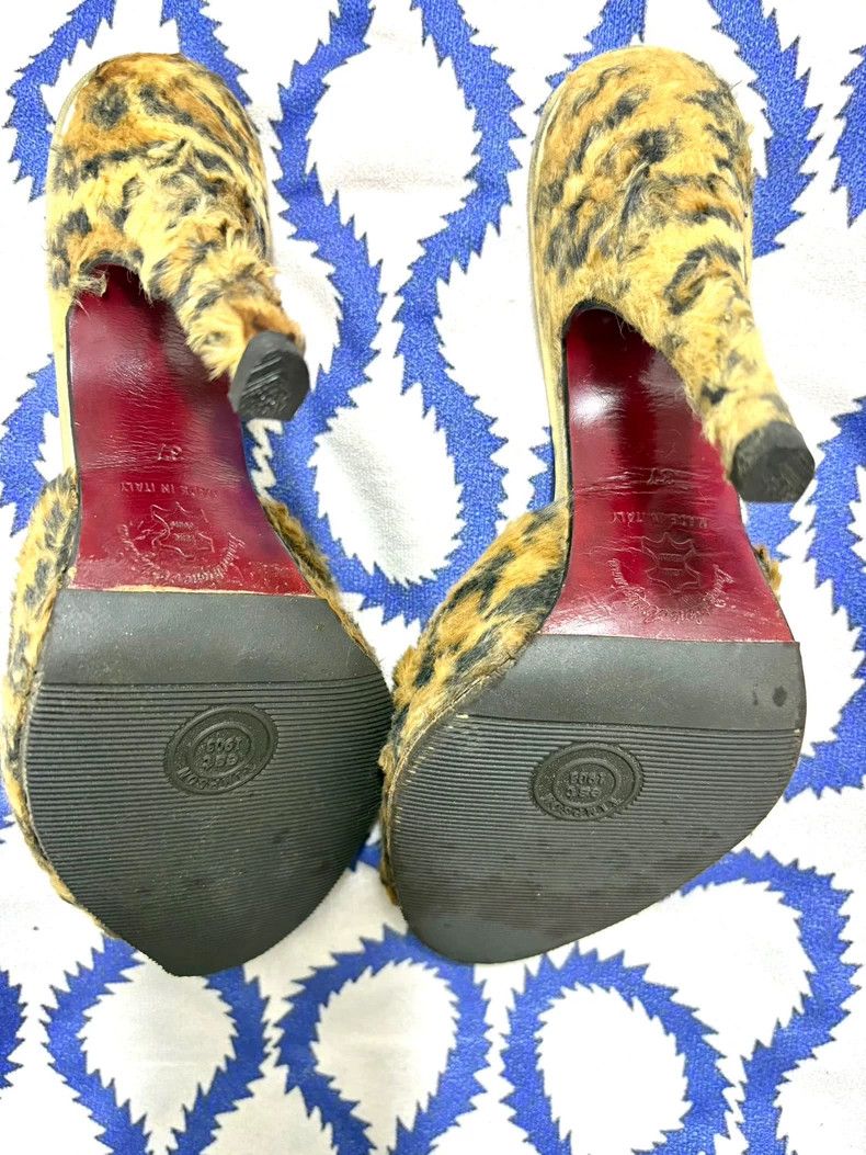 Vivienne Westwood 90s Vivienne Westwood Leopard Fur Heels - dmc Size US 6.5 / EU 39-40 - 6 Thumbnail