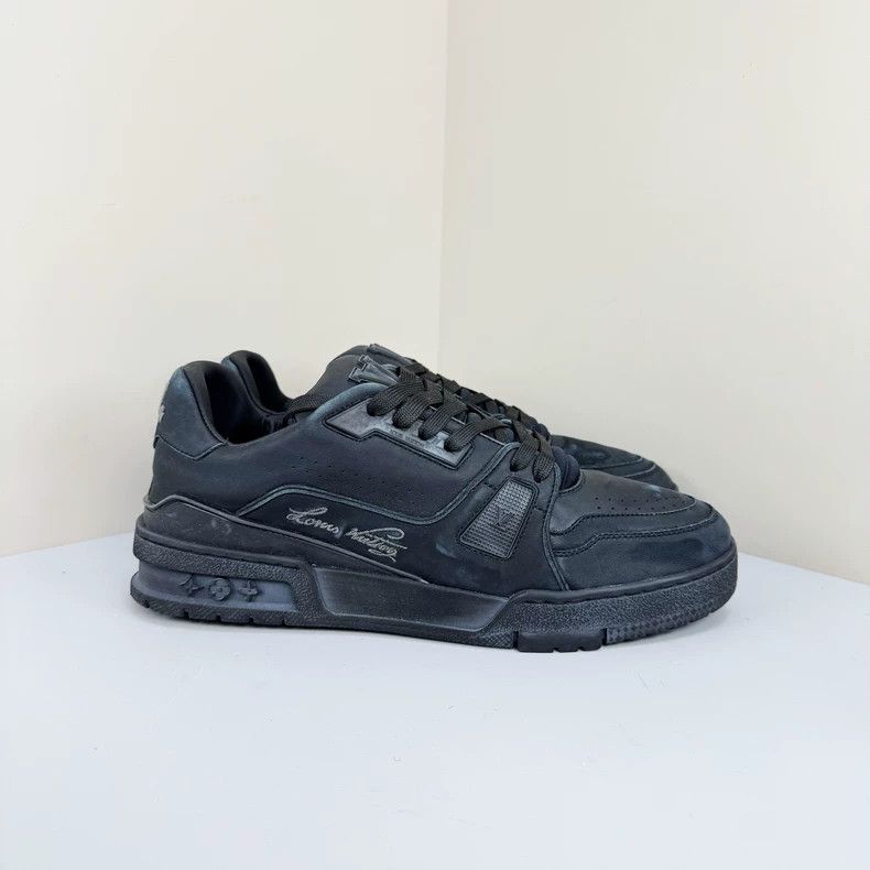 Louis Vuitton Louis Vuitton Trainer Distressed Black Sneakers - dmc Size US 7 / EU 40 - 4 Thumbnail
