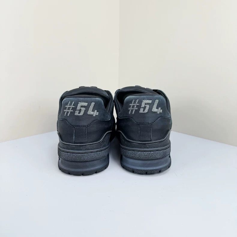 Louis Vuitton Louis Vuitton Trainer Distressed Black Sneakers - dmc Size US 7 / EU 40 - 3 Thumbnail