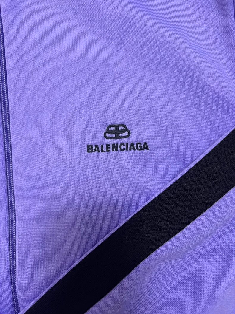 Balenciaga Balenciaga Purple Track Jacket - dmc Size US XS / EU 42 / 0 - 2 Thumbnail