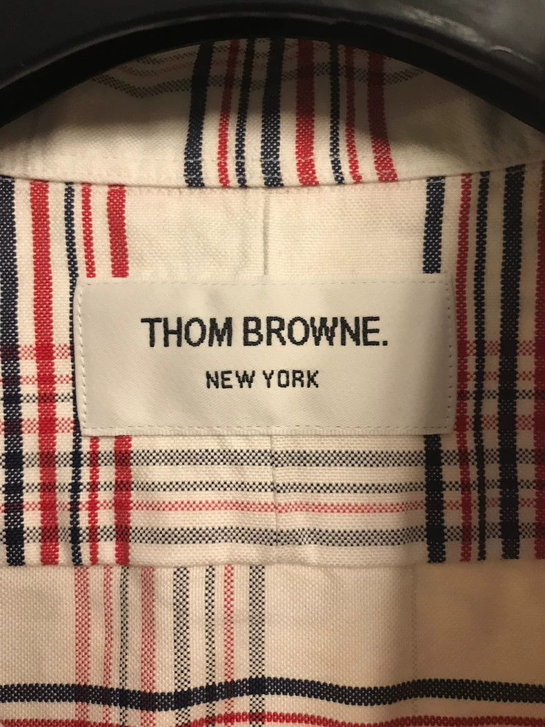 Thom Browne Thom Browne Long Sleeve Plaid Shirt - dmc Size US M / EU 48-50 / 2 - 3 Thumbnail