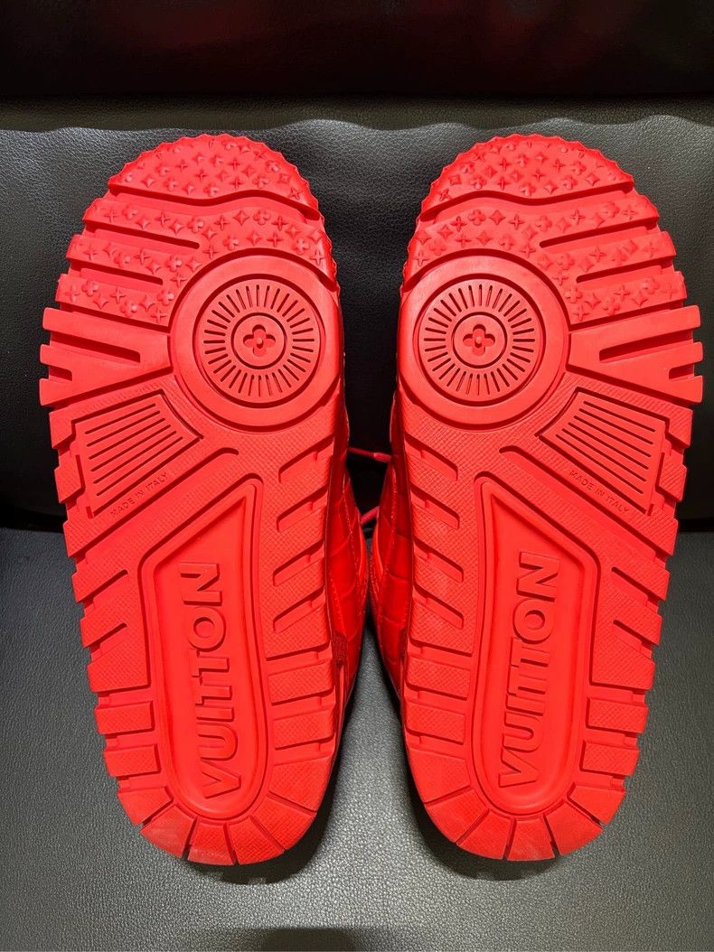 Louis Vuitton Louis Vuitton Red Trainer Sneakers - dmc Size US 7.5 / EU 40-41 - 7 Thumbnail