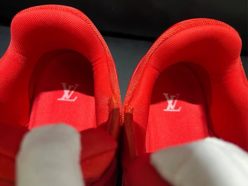 Louis Vuitton Louis Vuitton Red Trainer Sneakers - dmc Size US 7.5 / EU 40-41 - 8 Thumbnail