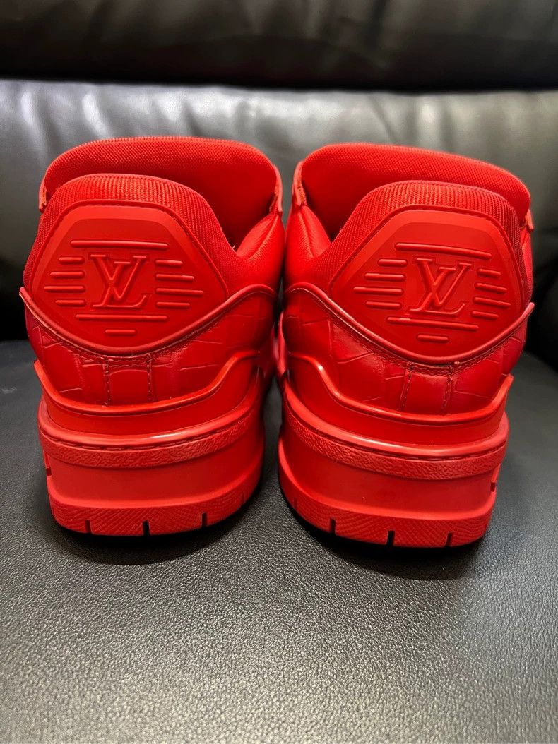 Louis Vuitton Louis Vuitton Red Trainer Sneakers - dmc Size US 7.5 / EU 40-41 - 5 Thumbnail