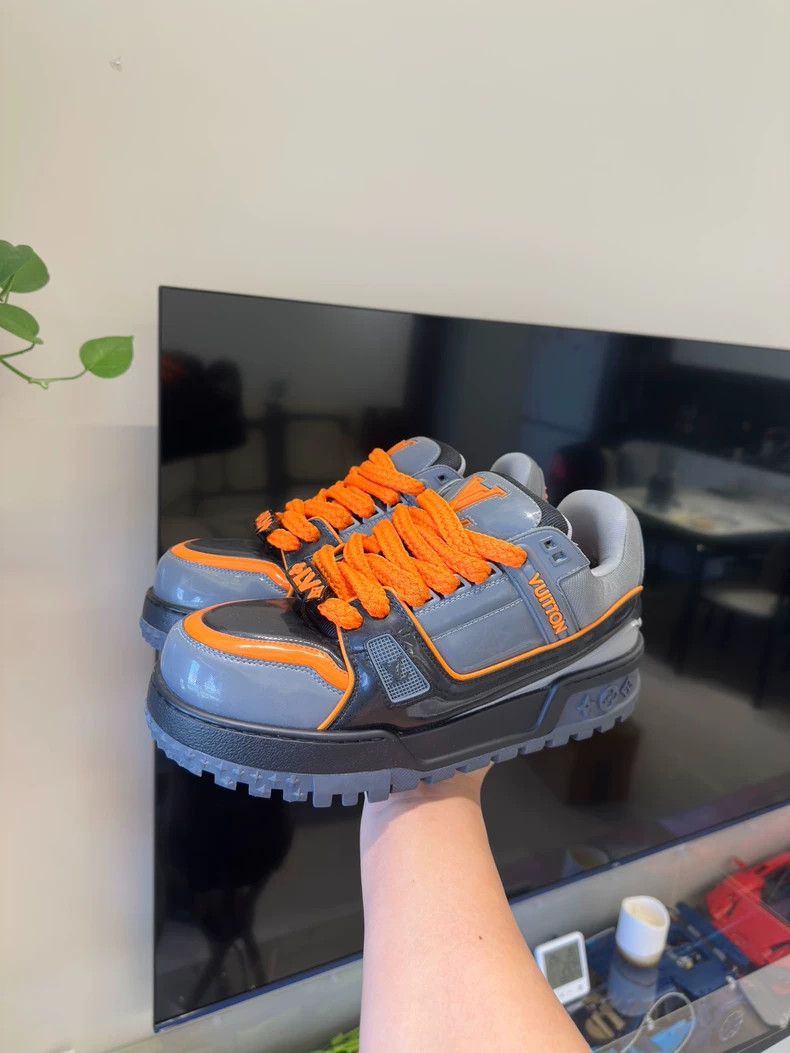 Louis Vuitton Louis Vuitton Trainer Black Orange Sneakers - dmc Size US 8.5 / EU 41-42 - 9 Thumbnail