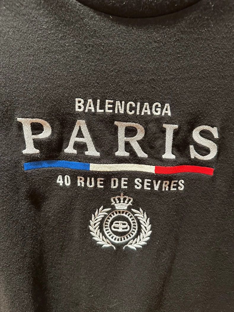 Balenciaga Balenciaga Paris Crown Wheat Ear Short Sleeve T-shirt - dmc Size US XL / EU 56 / 4 - 3 Thumbnail