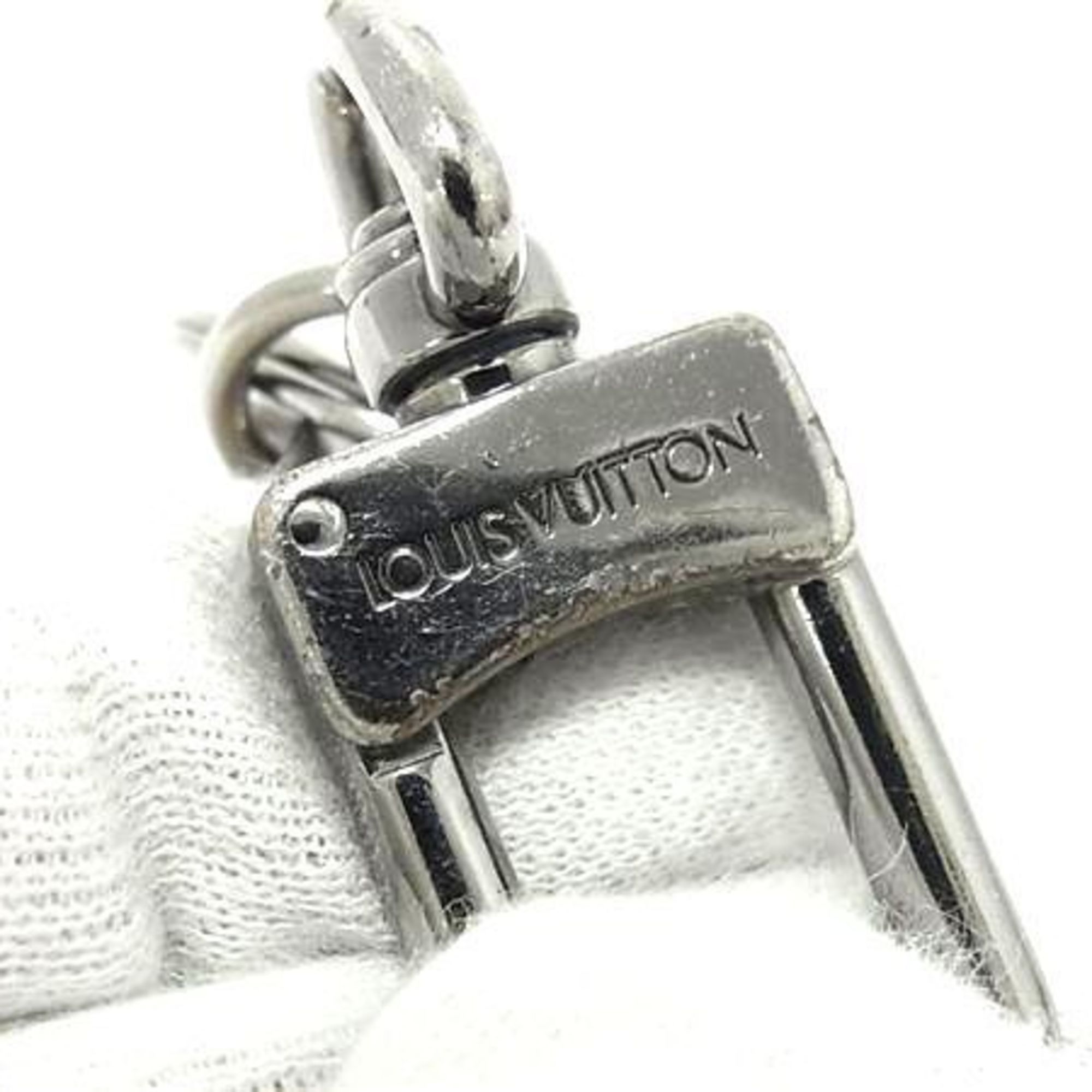 Louis Vuitton LOUIS VUITTON Monogram Eclipse Porte-Clés Dragonne Keychain M61950 in Black and Grey Leather, Men's Size ONE SIZE - 3 Thumbnail