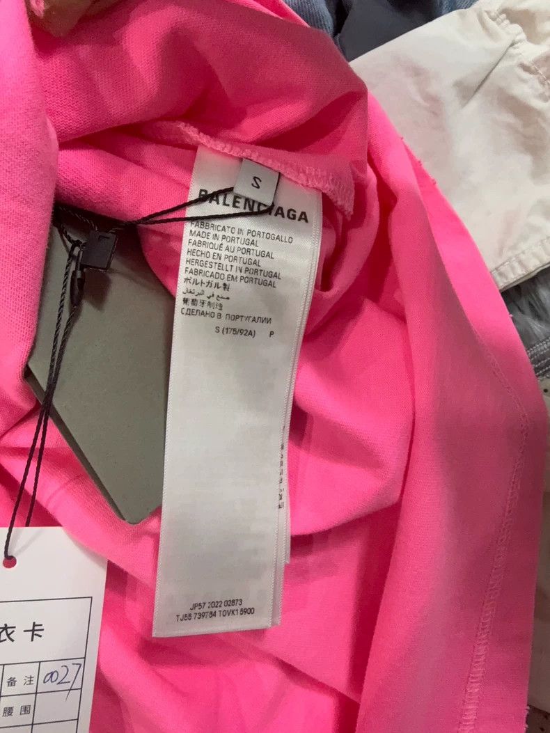 Balenciaga Balenciaga Pink Short Sleeve T-Shirt - dmc Size US S / EU 44-46 / 1 - 4 Thumbnail