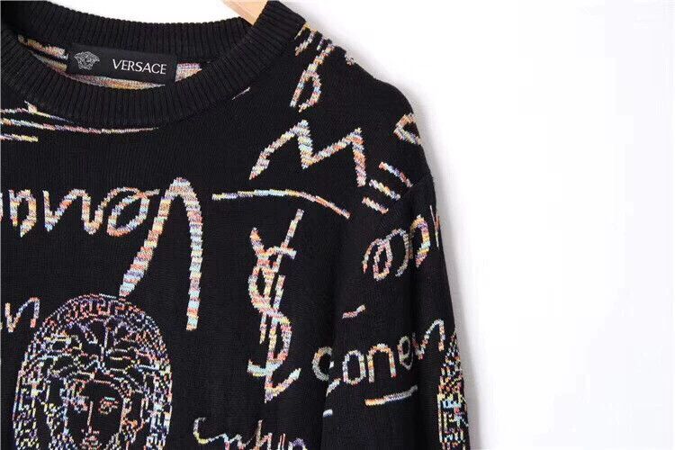 Versace Versace Men's Wool Graphic Sweater - dmc Size US M / EU 48-50 / 2 - 5 Thumbnail