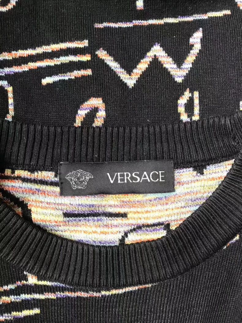 Versace Versace Men's Wool Graphic Sweater - dmc Size US M / EU 48-50 / 2 - 6 Thumbnail