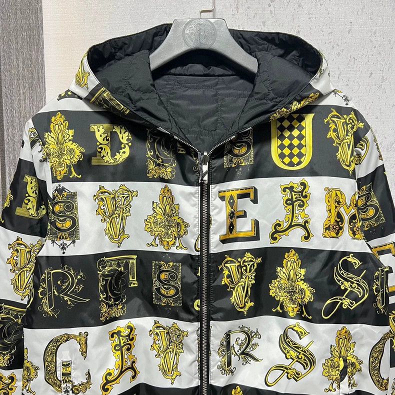 Versace Versace Men's Double-Sided Cotton Coat - dmc Size US M / EU 48-50 / 2 - 5 Thumbnail
