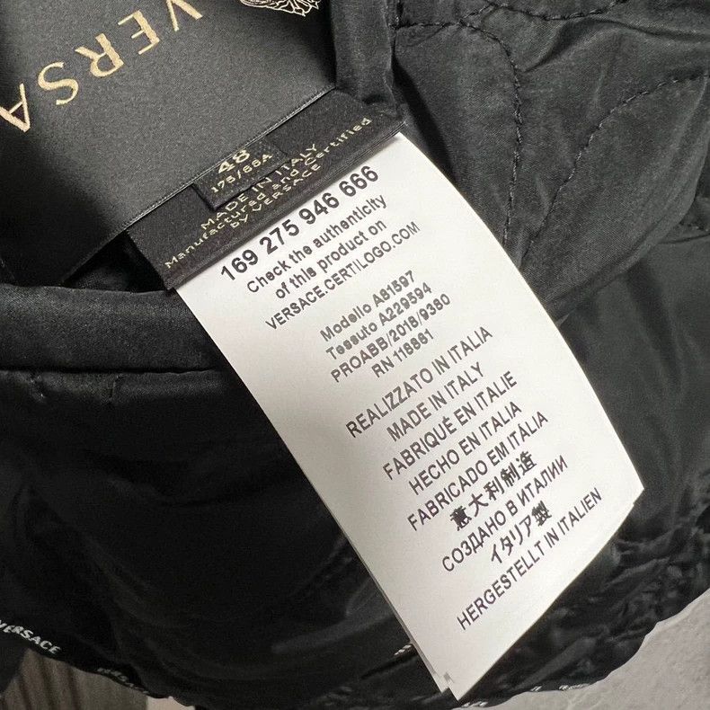 Versace Versace Men's Double-Sided Cotton Coat - dmc Size US M / EU 48-50 / 2 - 9 Thumbnail