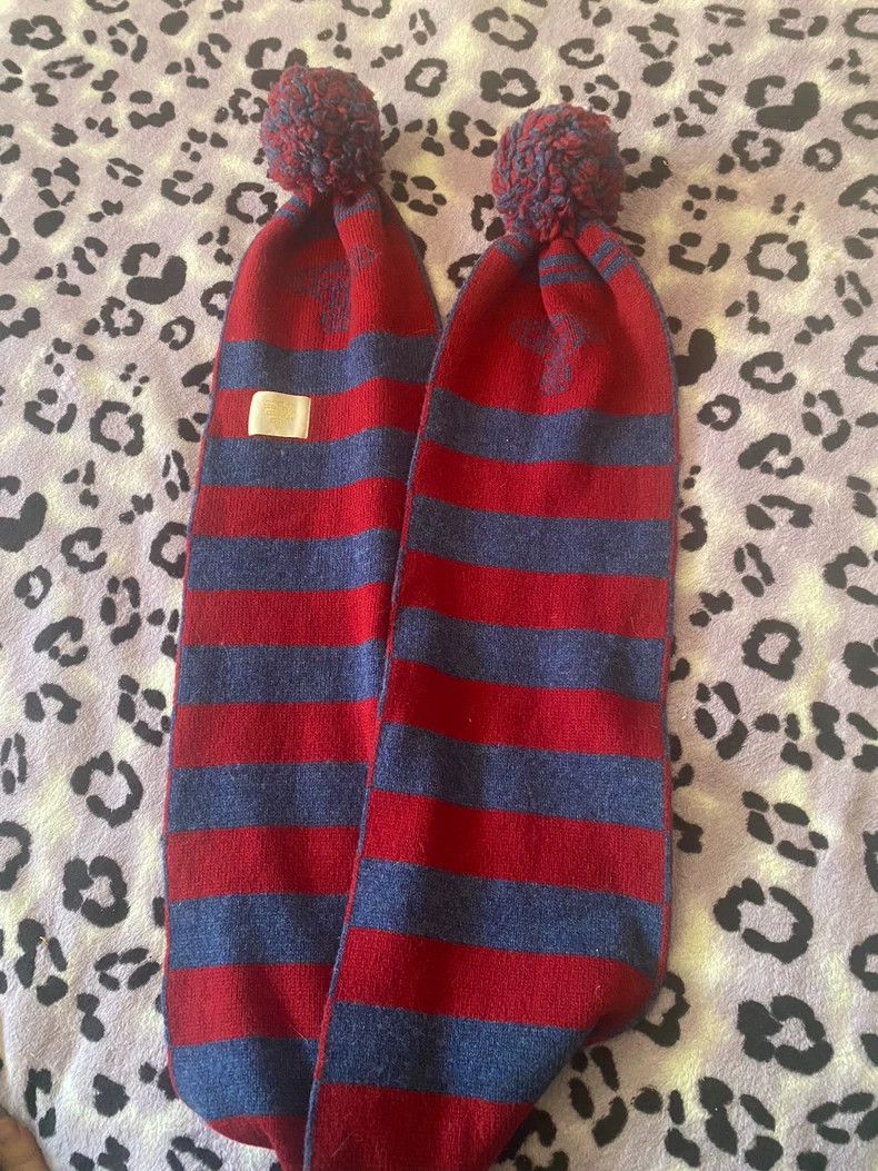 Vivienne Westwood Vivienne Westwood Red Blue Pom Pom Scarf - dmc Size ONE SIZE - 3 Thumbnail