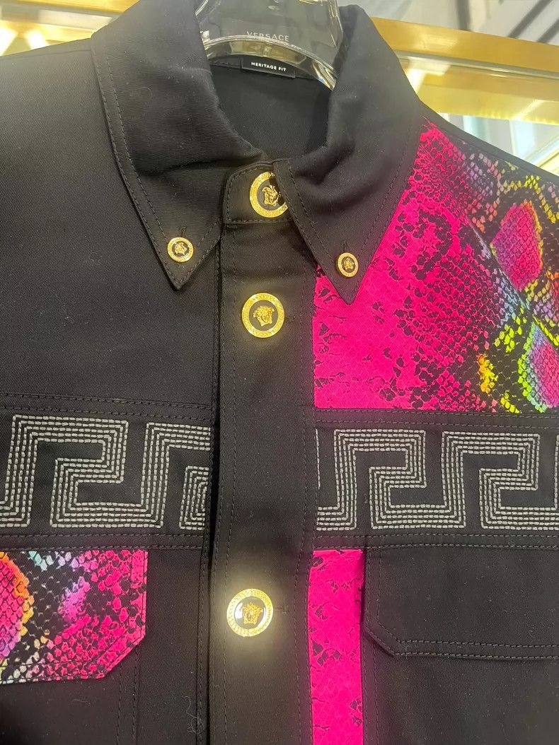 Versace Versace Snake Print Denim Jacket - dmc Size US L / EU 52-54 / 3 - 3 Thumbnail