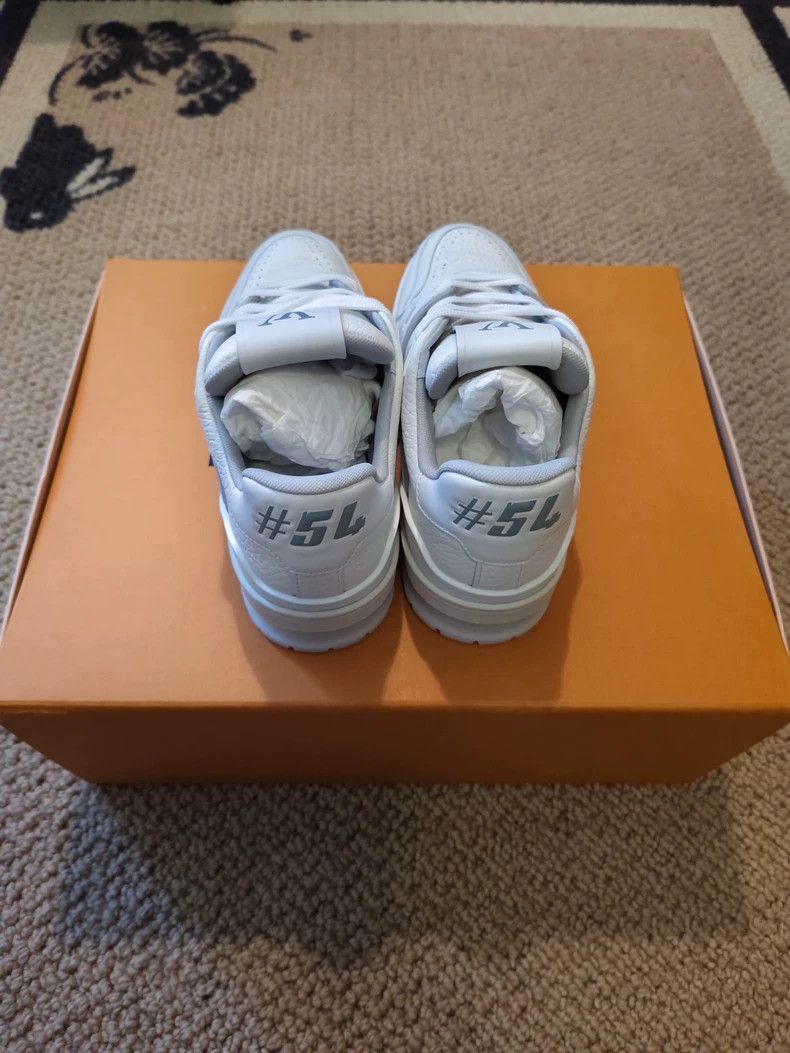 Louis Vuitton LV Trainer White Cement Sneakers - dmc Size US 5.5 / EU 38 - 3 Thumbnail