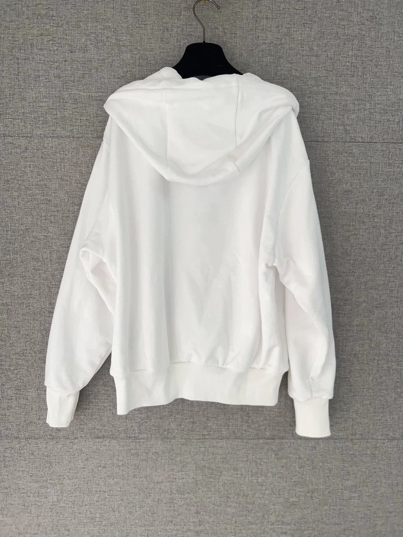Versace Versace White Zip Hoodie with Rainbow Trim - dmc Size US L / EU 52-54 / 3 - 2 Thumbnail