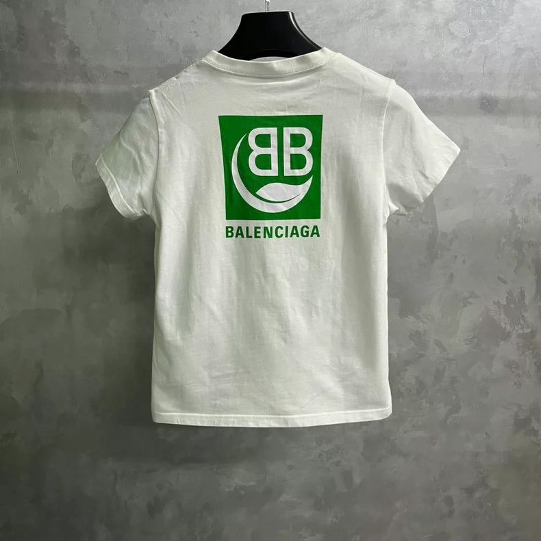 Balenciaga Balenciaga White Logo Print Casual T-Shirt - dmc Size US S / EU 44-46 / 1 - 2 Thumbnail