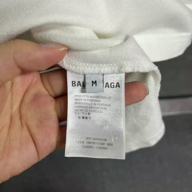 Balenciaga Balenciaga White Graphic Short Sleeve T-shirt - dmc Size US M / EU 48-50 / 2 - 3 Thumbnail
