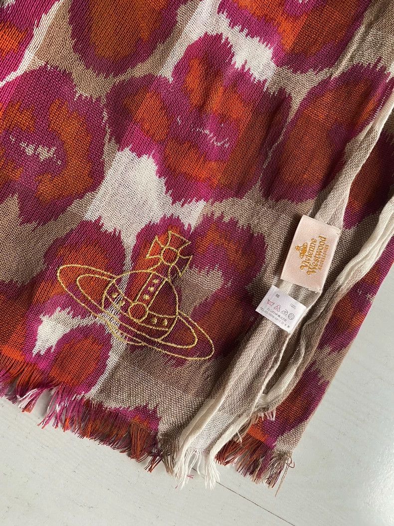 Vivienne Westwood Vivienne Westwood 90s Leopard Print Scarf - dmc Size ONE SIZE - 2 Thumbnail