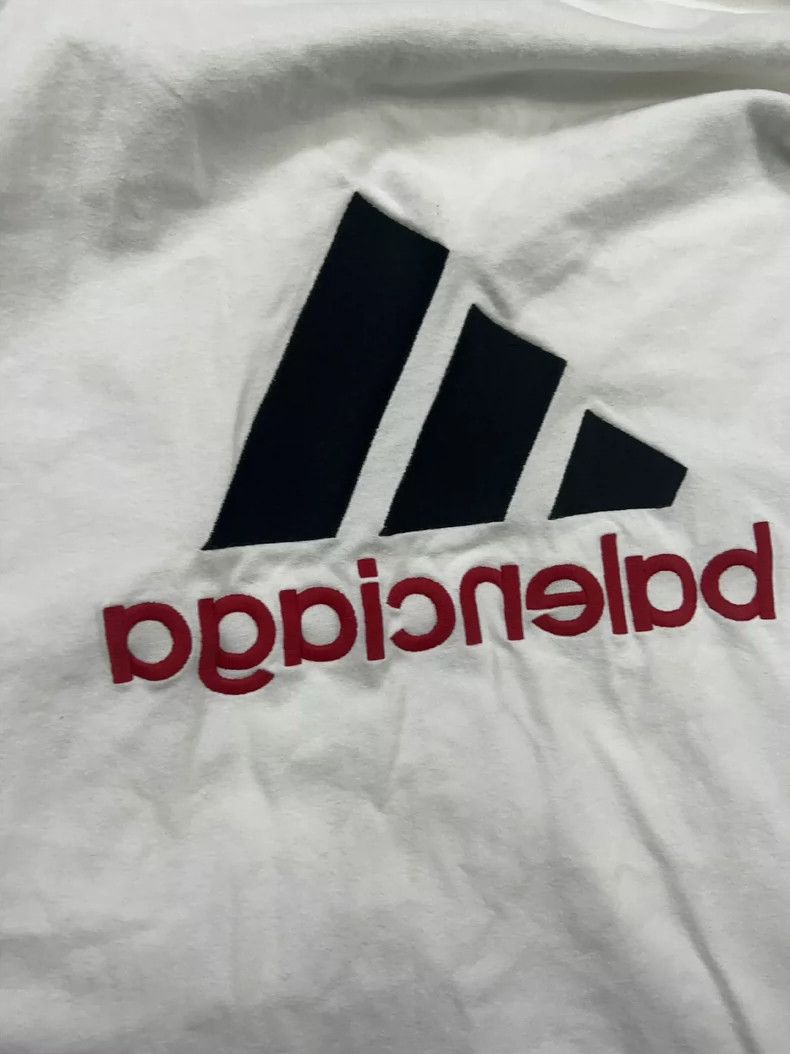 Balenciaga Balenciaga x Adidas Logo Embroidered T-Shirt - dmc Size US M / EU 48-50 / 2 - 3 Thumbnail