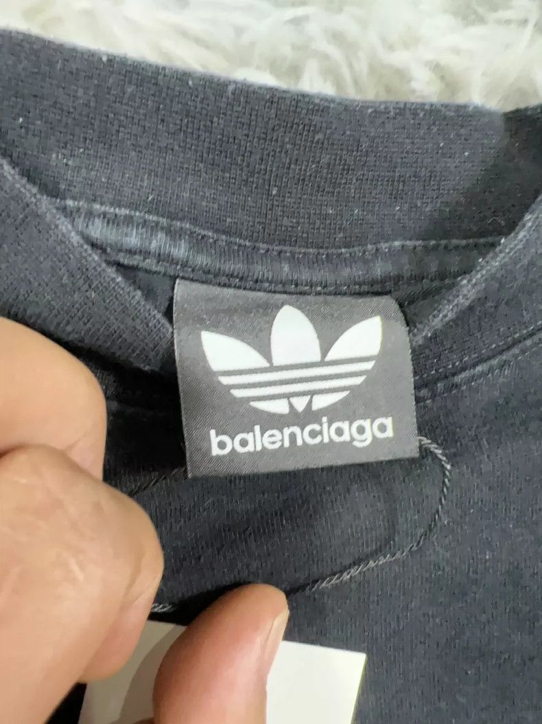 Balenciaga Balenciaga Adidas collaboration short-sleeve T-shirt - dmc Size US M / EU 48-50 / 2 - 4 Thumbnail