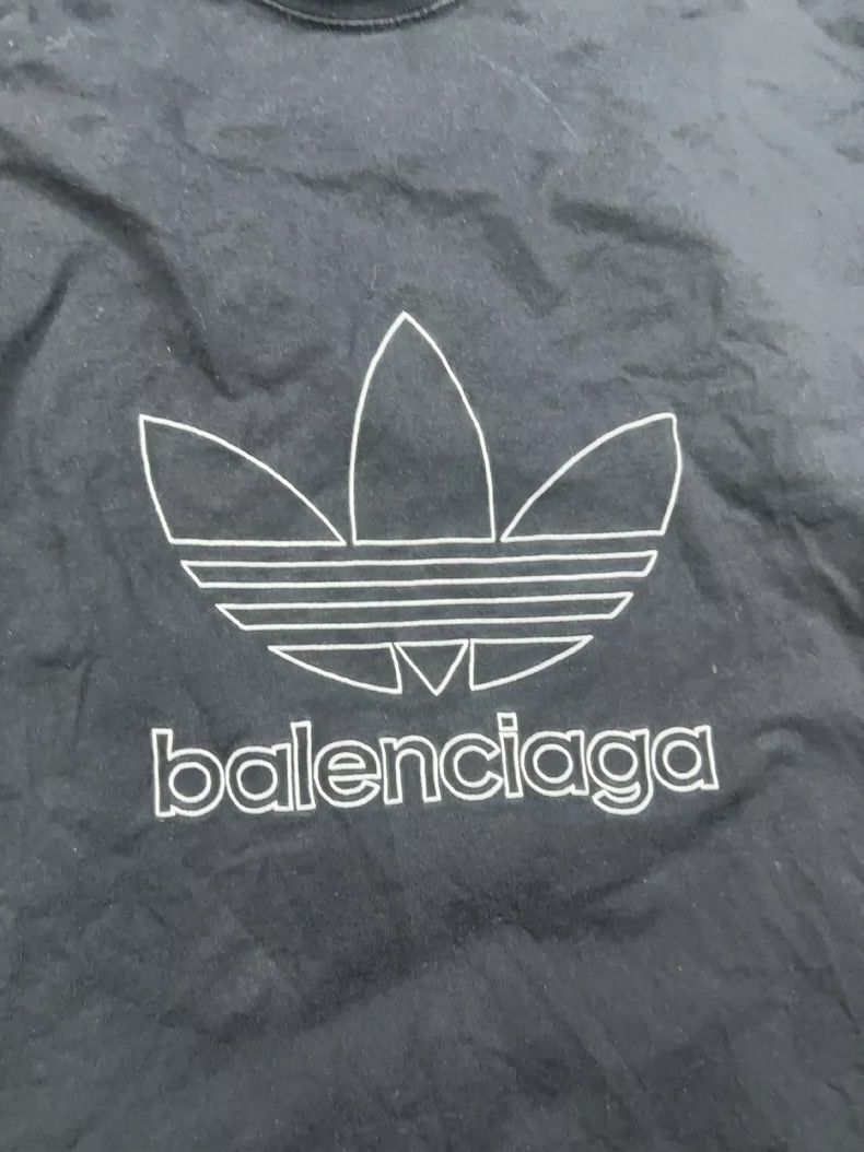 Balenciaga Balenciaga Adidas collaboration short-sleeve T-shirt - dmc Size US M / EU 48-50 / 2 - 3 Thumbnail