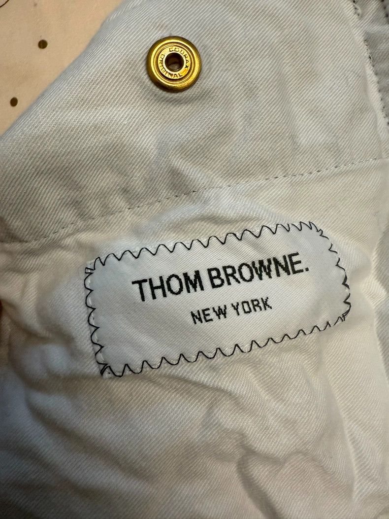 Thom Browne THOM BROWNE Men's 4-Stripe Wool Pants - dmc Size US 34 / EU 50 - 8 Thumbnail