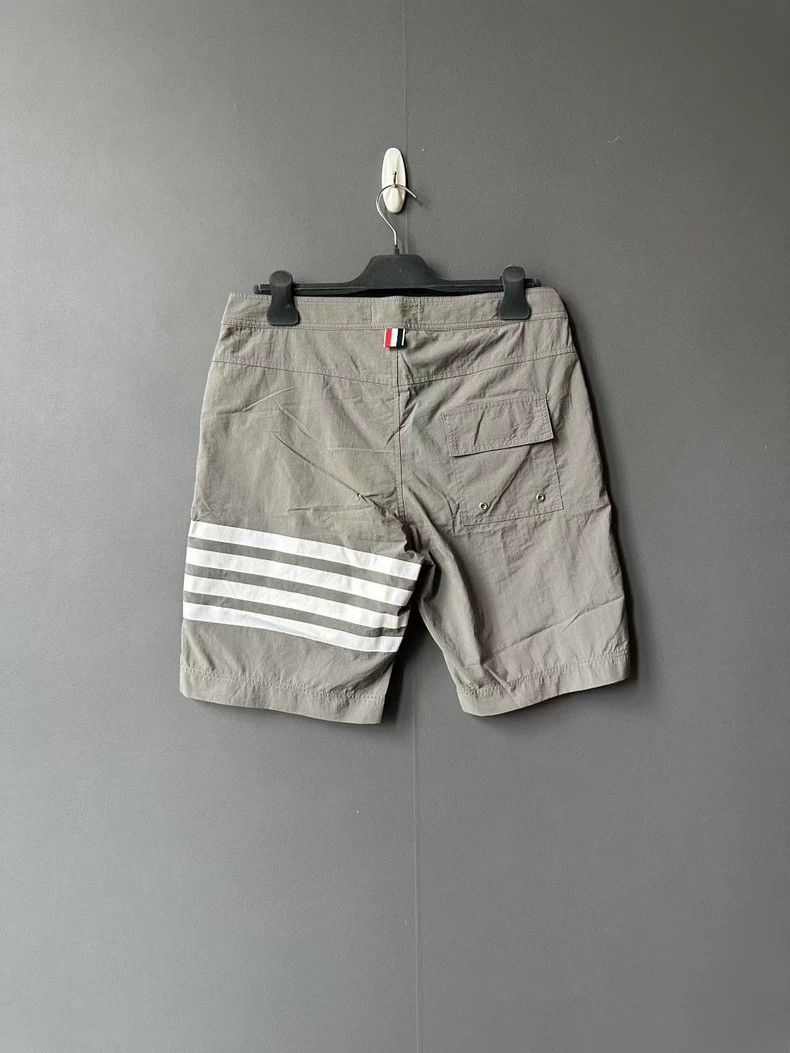 Thom Browne Thom Browne Nylon Shorts with Stripes - dmc Size US 33 - 2 Thumbnail
