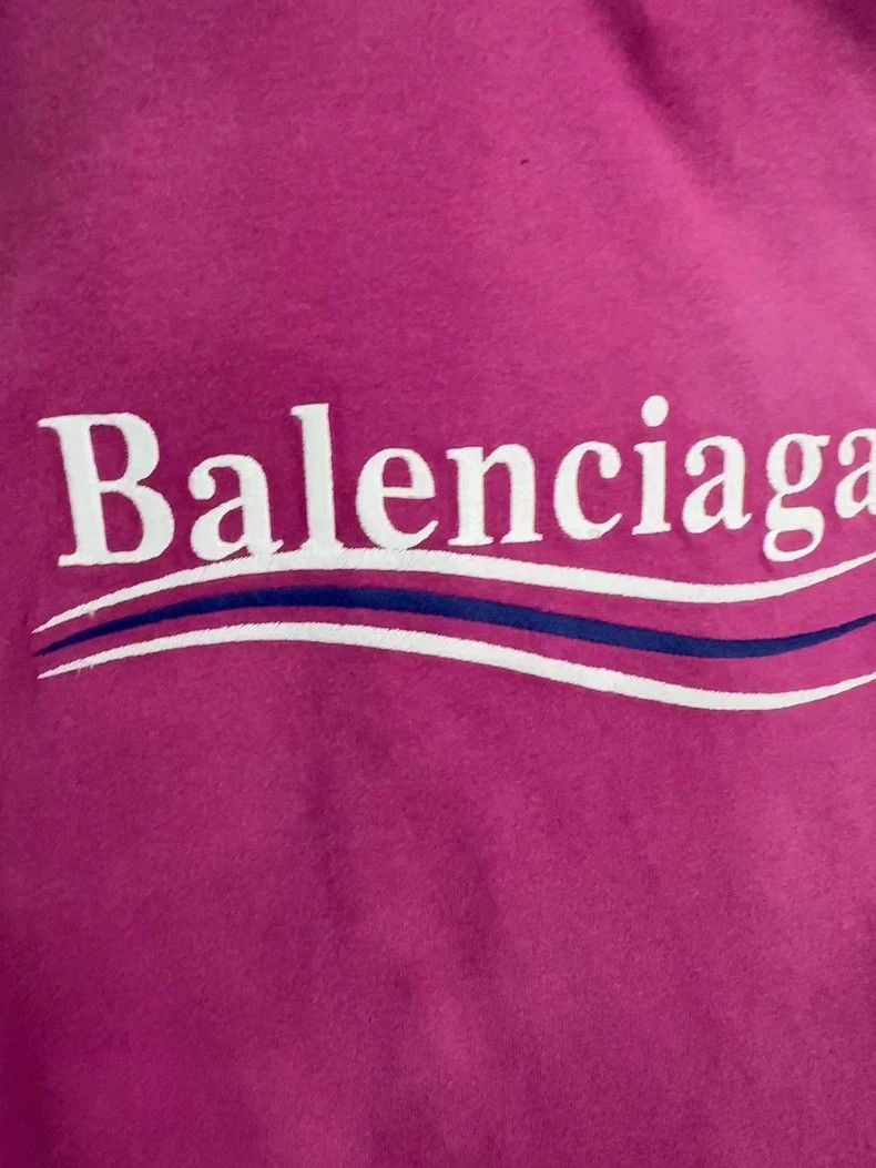 Balenciaga Balenciaga Embroidered Wave Short Sleeve Tee - dmc Size US M / EU 48-50 / 2 - 3 Thumbnail