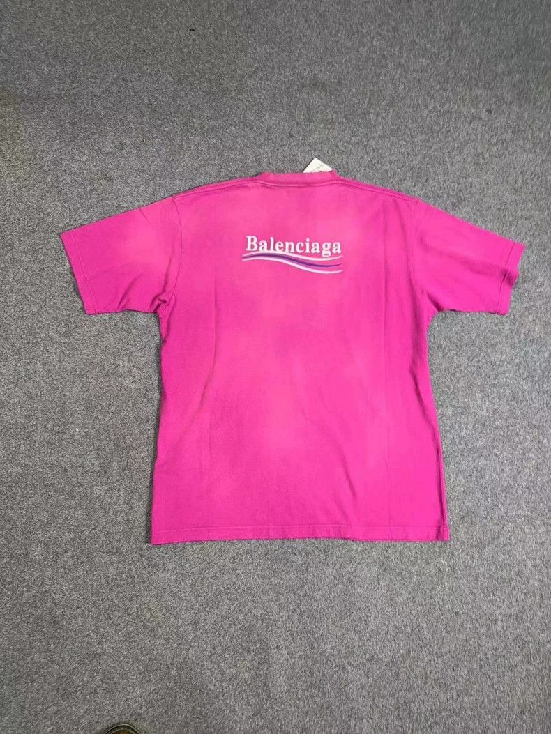 Balenciaga Balenciaga Embroidered Wave Short Sleeve Tee - dmc Size US M / EU 48-50 / 2 - 2 Thumbnail