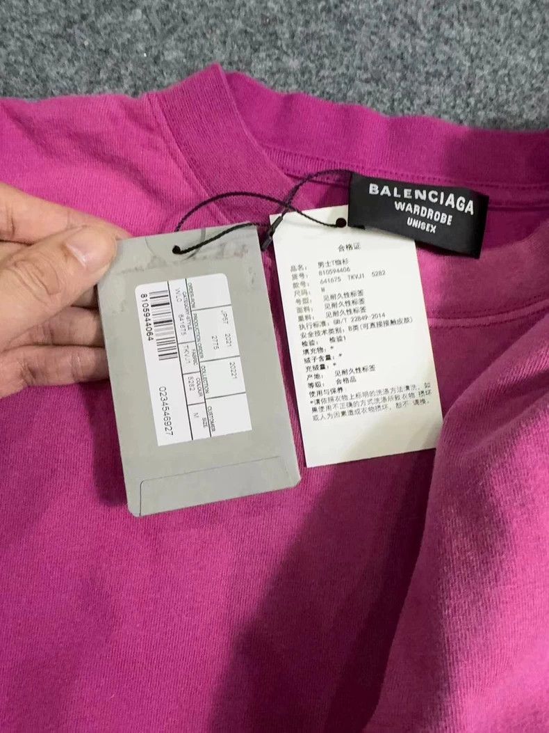 Balenciaga Balenciaga Embroidered Wave Short Sleeve Tee - dmc Size US M / EU 48-50 / 2 - 6 Thumbnail