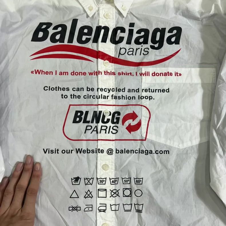 Balenciaga Balenciaga Layered Design Button Up Shirt - dmc Size US XS / EU 42 / 0 - 2 Thumbnail