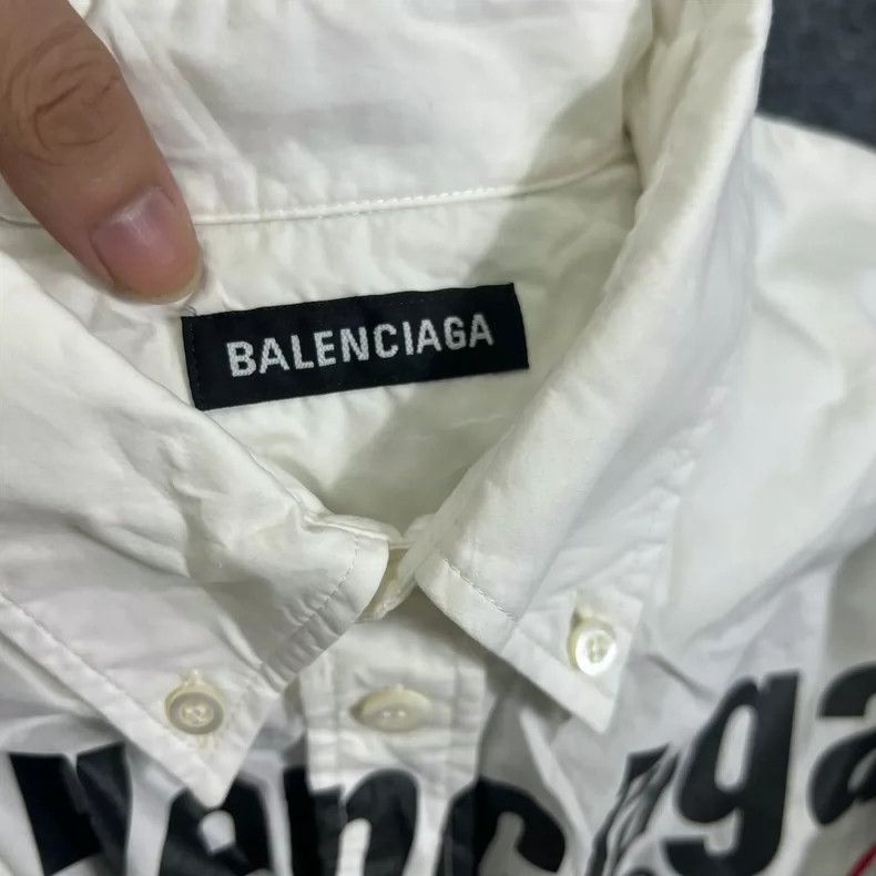 Balenciaga Balenciaga Layered Design Button Up Shirt - dmc Size US XS / EU 42 / 0 - 5 Thumbnail