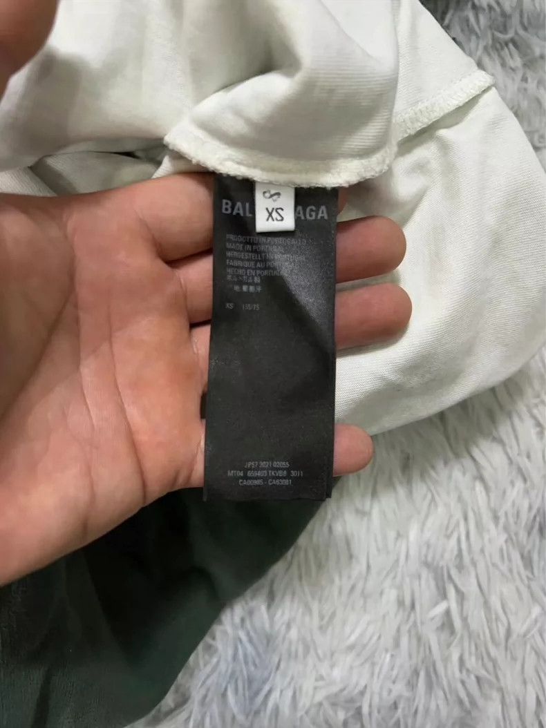 Balenciaga Balenciaga Destroyed Hole Green Hoodie - dmc Size US XS / EU 42 / 0 - 6 Thumbnail