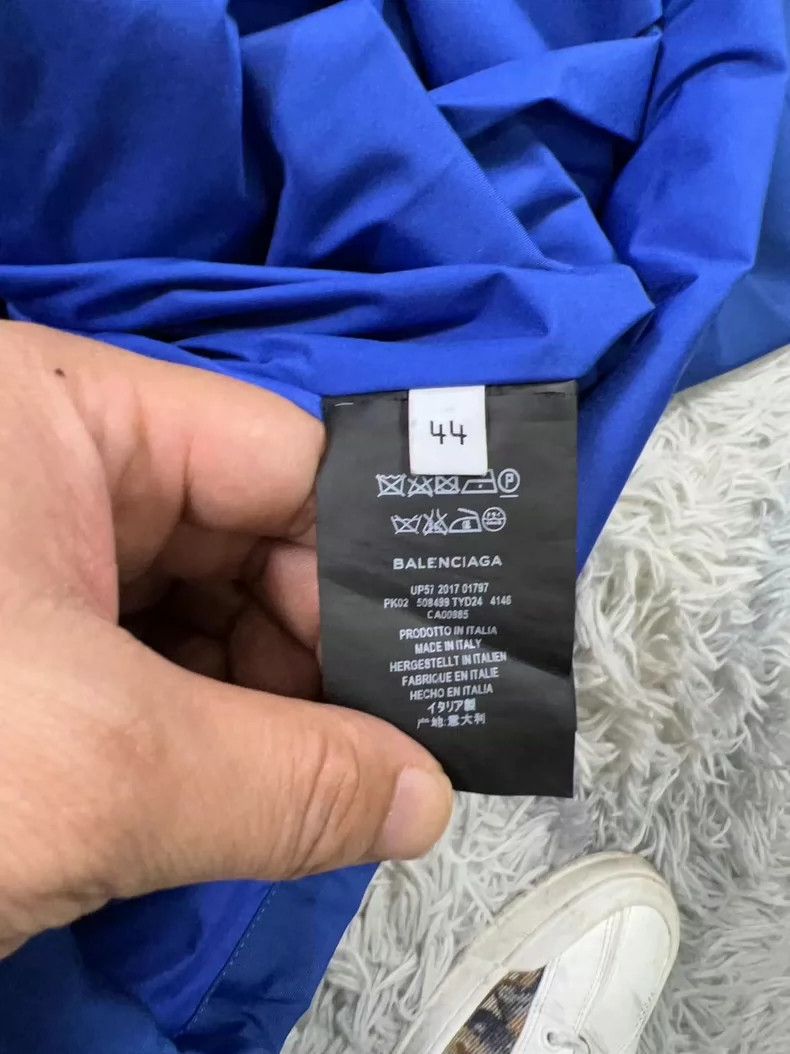 Balenciaga Balenciaga Runway Blue Raincoat - dmc Size US XL / EU 56 / 4 - 6 Thumbnail