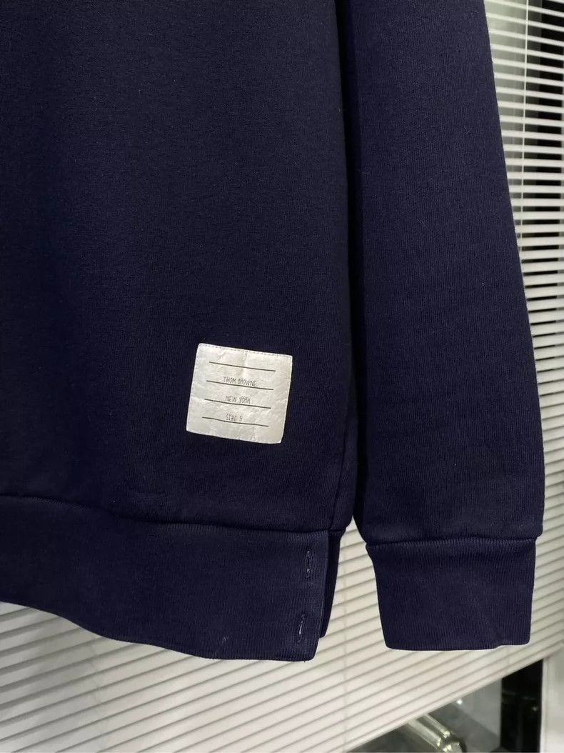 Thom Browne Thom Browne Navy Back Stripe Sweatshirt - dmc Size US L / EU 52-54 / 3 - 6 Thumbnail