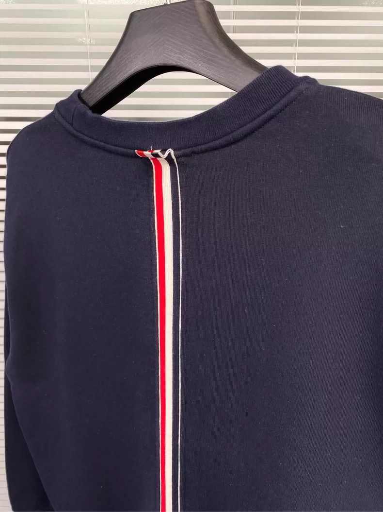Thom Browne Thom Browne Navy Back Stripe Sweatshirt - dmc Size US L / EU 52-54 / 3 - 8 Thumbnail