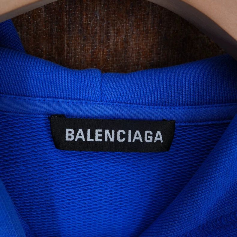 Balenciaga Balenciaga Blue Back Letter Hoodie - dmc Size US M / EU 48-50 / 2 - 2 Thumbnail