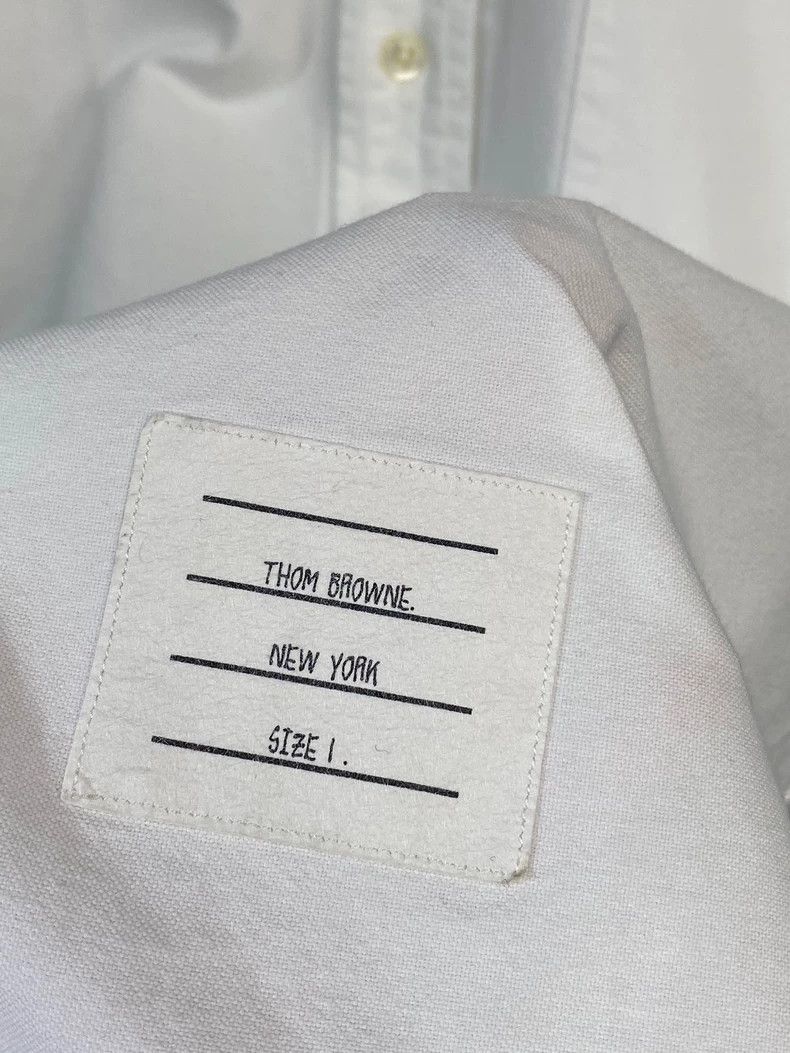 Thom Browne Thom Browne White Long Sleeve Shirt - dmc Size US S / EU 44-46 / 1 - 5 Thumbnail